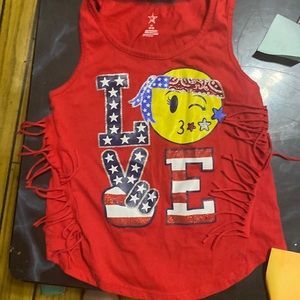 Girls 7/8 4th of July tank